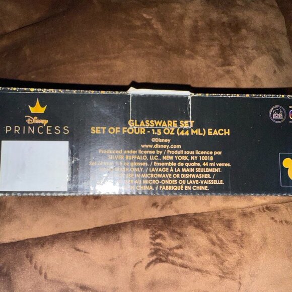 Disney Glassware Fashionista Princess Set Of 4 (1.5 Oz Each) Mini Glasses - Picture 6 of 6